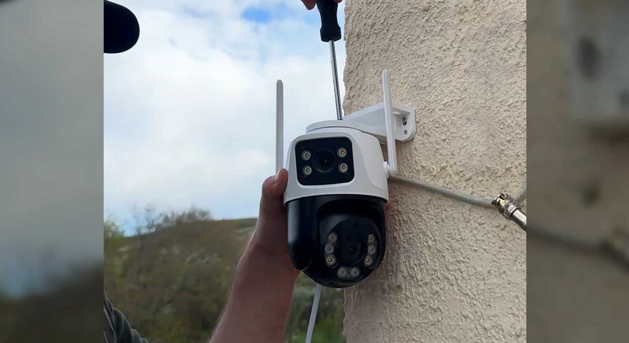 კამერების მონტაჟი