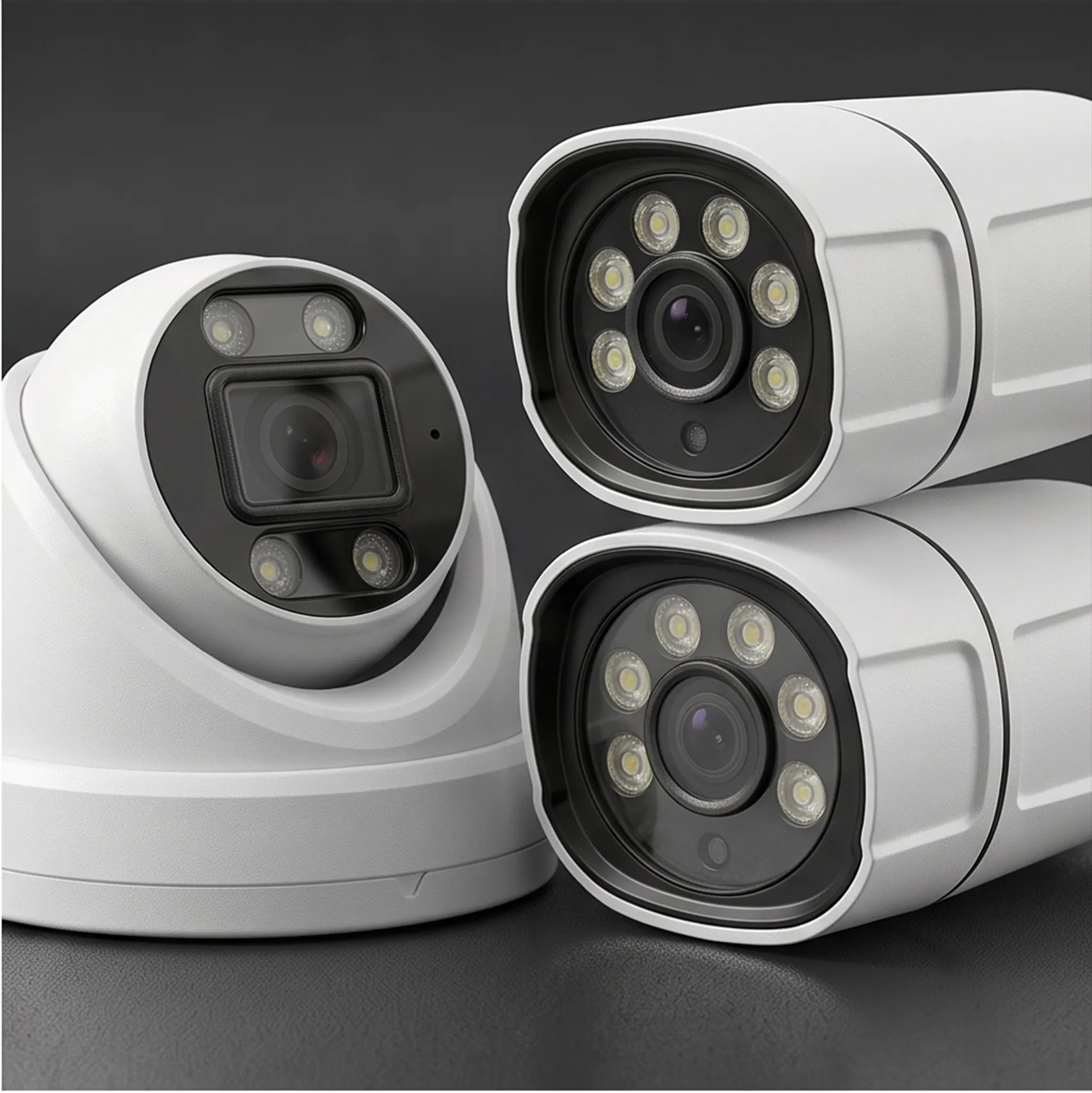 16-იანი 4MP IP POE სათვალთვალო კამერების კიტი + 2x 8ch NVR - 5