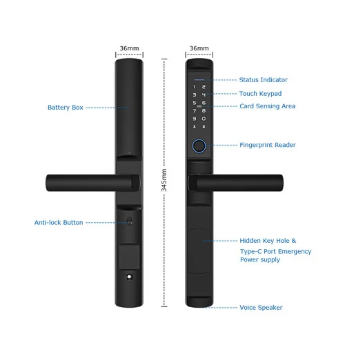 კარის ჭკვიანი საკეტი A2 Smart Lock - 7
