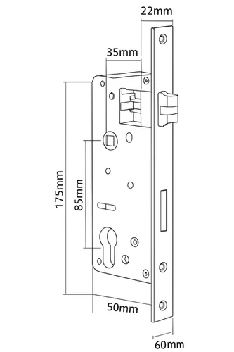 ვიწრო პროფილის ჭკვიანი საკეტი A7 3D Face Smart Lock (ალუმინის კარისთვის) - 9